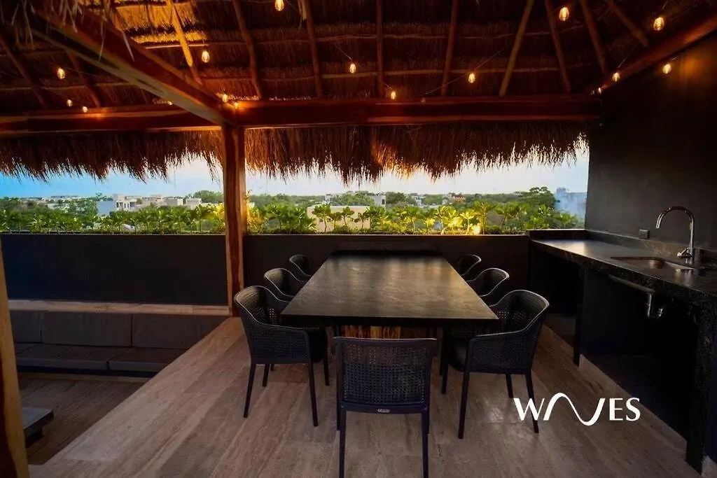Natural Lighted Boho Chic Studio With Private Pool By Waves Tulum Apartment
