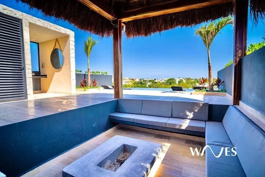Apartment Natural Lighted Boho Chic Studio With Private Pool By Waves Tulum